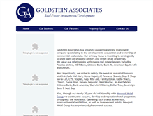 Tablet Screenshot of goldsteinassociates.com